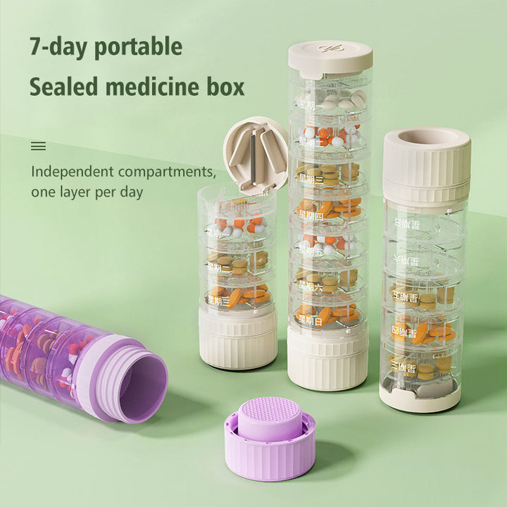 7 Day Portable Sealed Medicine Box