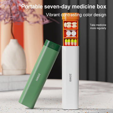 Portable seven-day medicine box