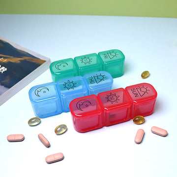 Colorful Travel Daily Pill Box Organizer