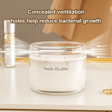 Concealed ventilation holes help reduce bacterial growth