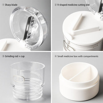 Portable Pill Cutte Pill Cutter Pill Box