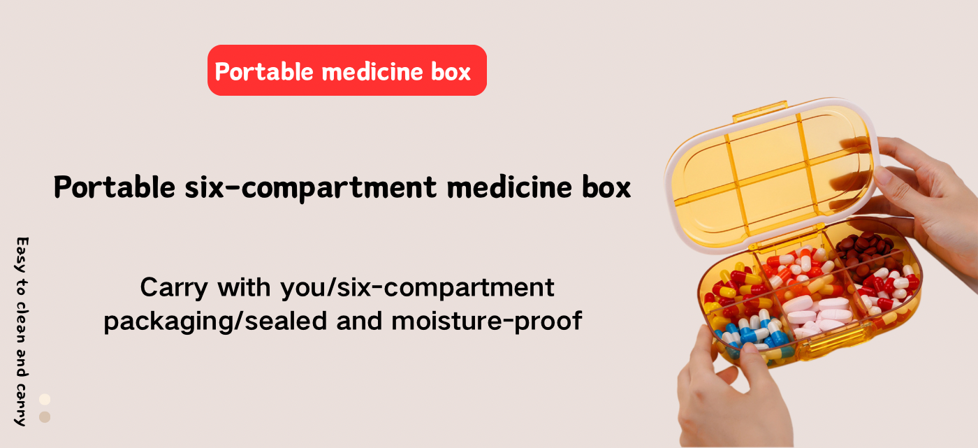 6 Compartment Medicine Box