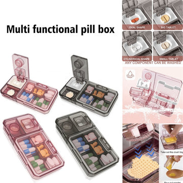 Multi function pill box