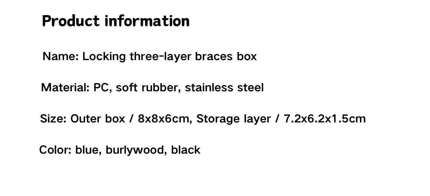 Multifunctional Braces Storage Box